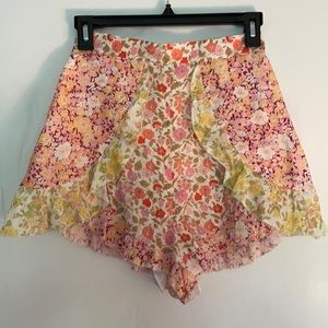 NWT Zimmerman floral ruffle shorts
